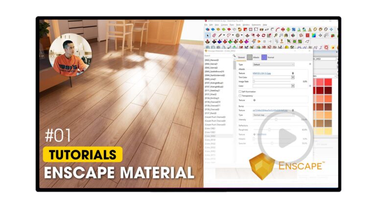 Hướng dẫn tạo vật liệu Enscape cho người mới bắt đầu (Free)